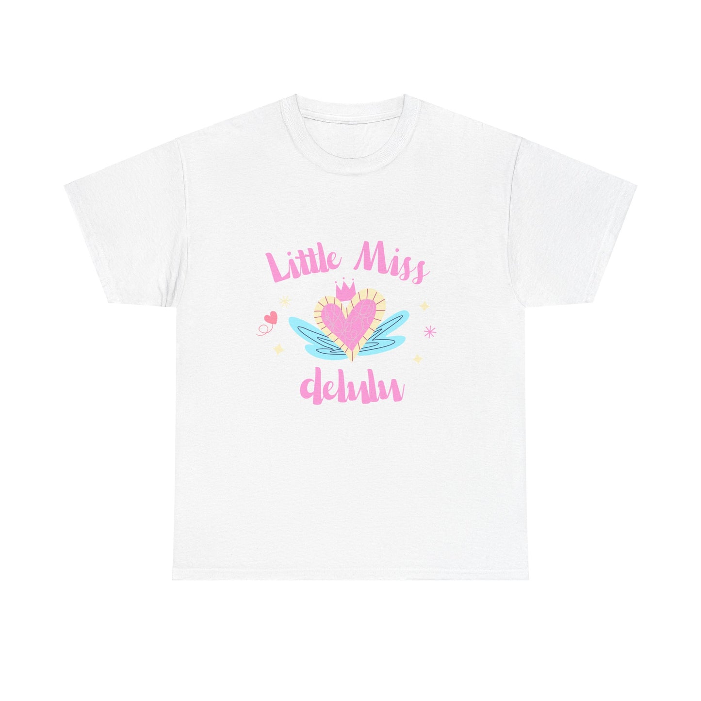 Little Miss Delulu Unisex Heavy Cotton Tee